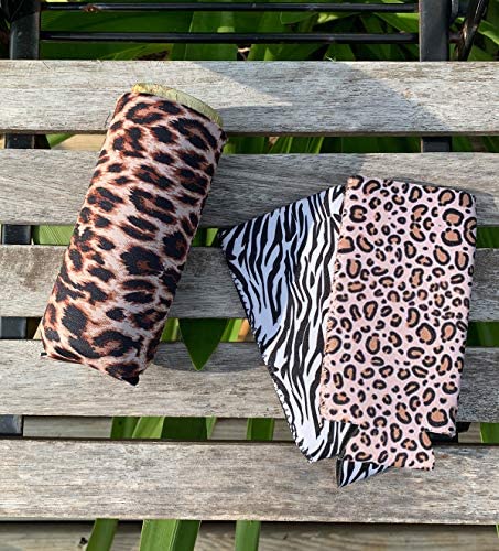 Party Girl Kim Slim Can Coolers - Neoprene Insulated Slim Can Cooler for Tall Skinny 12oz Cans Like White Claw, Truly, Hard Seltzers and Red Bull - 3 Pack Animal Print