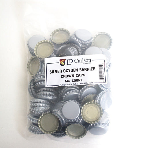 576 Silver Oxygen Barrier Bottle Caps (4 bags of 144)