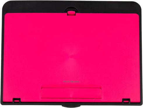 Mind Reader Adjustable Lap Desk with Storage Comfortable, Portable Laptop Stand, Built-in Cushion for Comfort, 11.25" L x 15" W x 3.25" H, Pink