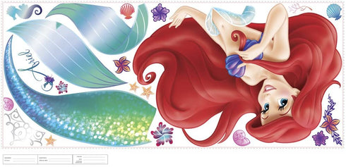 RoomMates RMK2360GM The Little Mermaid Ariel Peel and Stick Giant Wall Decals