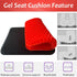 Gel Seat Cushion Double Thick Gel Support Cushions, Breathable Honeycomb Chair Mats Wheelchair Pads for Back Pain, Tailbone, Coccyx, Pressure Sores and Sciatica Relief (Red)