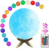 Moon Lamp Moon Light Night Light 16 Colors 3D Printed Moon Light USB Charging and Touch Control Brightness Lunar Lamp 5.9INCH with Stand for Kids Gift for Women