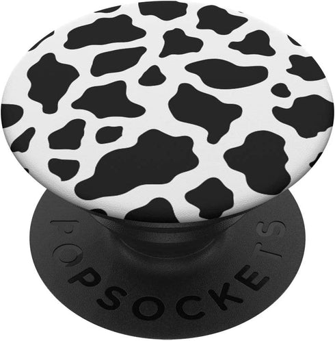 Cow Black And White Print PopSockets PopGrip: Swappable Grip for Phones & Tablets