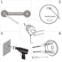 GAPPO 3 Piece Bathroom Hardware Accessories Set Matte Black SUS 304 Stainless Steel Wall Mounted Hand Towel Ring Toilet Paper Holder Robe Hook