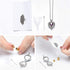 shajwo Cremation Jewelry Heart Urn Necklace for Ashes for Women Gilrs Mini Memorial Keepsake Birthstone Crystals Human Pet Ashes Pendant