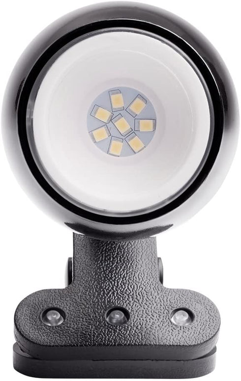 Newhouse Lighting NHCLP-JO-BK Joe LED Clip On Lamp & Reading Spotlight Perfect For The Office, Study & Bedroom, Black