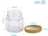 Encheng 1.5 oz Clear Hexagon Jars,Small Glass Jars With Lids(golden),Mason Jars For Herbs,Foods,Jams,Liquid,Mini Spice Jars For Storage 30 Pack €¦