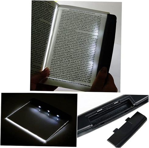 TOOZOON 2PCS Book Light LED Reading Light Night Light Book Family Study Light Eye Care Reading Lamp Portable Bookmark Light for Reading in Bed, Car (Black) Black2