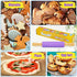 Koogel 15 Inch Silicone Rolling Pin, Purple Rolling Pin Handle Rolling Pin Non-Stick Silicone Rolling for Home Kitchen Cake