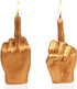 Gute Middle Finger Candle - Hand Gesture FCK You Candle (Gold)