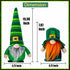 unanscre St Patricks Day Gnomes Plush Elf Decorations - 2PCS Different Hats Handmade Green Irish Gnome Scandinavian Tomte Leprechaun for St Patricks Day Home Decor, St.Patrick's Day Table Ornament