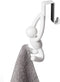 Umbra Buddy Space-Saving Over The Cabinet Storage Hooks, Kitchen and Bathroom Organizer, Set of 2, White, 2 Count