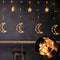 Curtain Lights 138 LEDs USB and Battery Powered Moon Star Window Fairy String Lights with 8 Flashing Modes for Bedroom, Home, Garden, Wedding, Christmas Party Decoration2