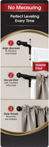 MAYTEX Smart Easy Install Caf© Window Rod, 18 inch - 48 inch, Black