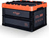 Osliggo Drive Auto Trunk Organizer and Storage Collapsible Storage Bin - Folding Utility Crate, Folding Container- Auto Trunk & Home & Garage & Outdoor Organization (Orange,36 Liter)