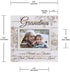 Malden International Designs Sun Washed Words Grandma Cream Distressed Picture Frame, 4x6, Cream
