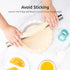 U-Taste 18/8 Stainless Steel 16 inch Adjustable Rolling Pin with Silicone Removable Thickness Rings, Nonstick Kitchen Roller Pin for Baking Cookies Pastry Pizza Pasta Dough Fondant (Teal/Aqua Sky)