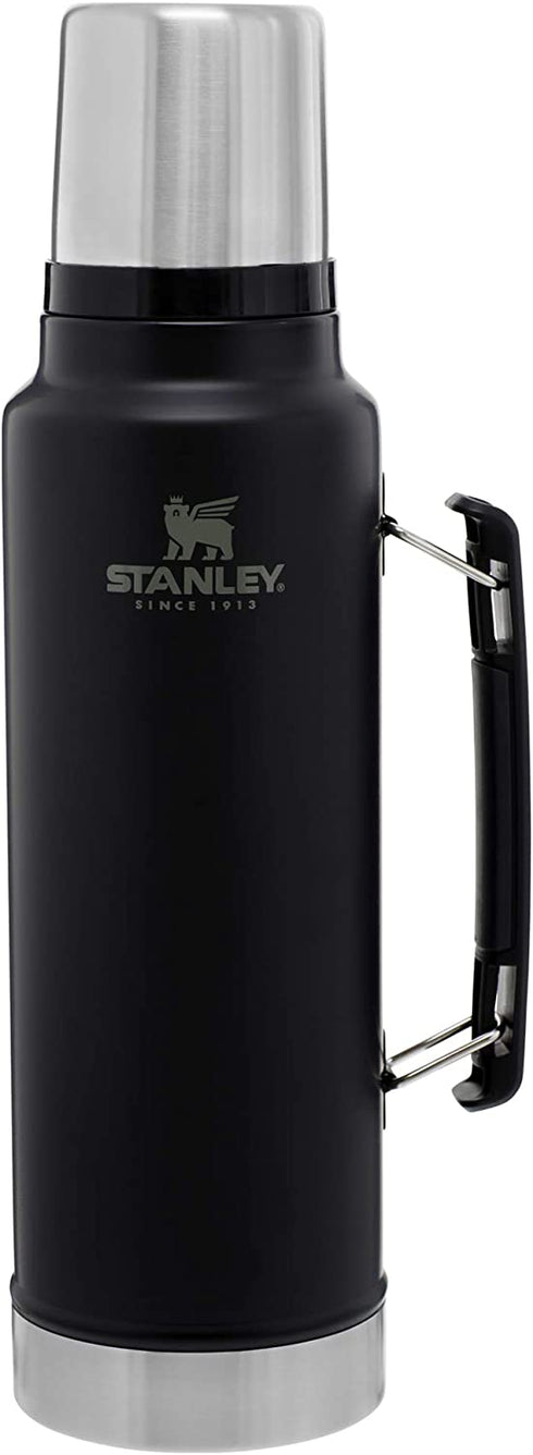 Stanley Classic Vacuum Insulated Wide Mouth Bottle, 1.5 qt - BPA-Free 18/8 Stainless Steel Thermos for Cold & Hot Beverages Keeps Liquid Hot or Cold for Up to 24 Hours