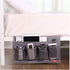 Zafit 6 Pockets Bedside Storage Organizer, Table Cabinet Storage Organizer Bedside Organizer Caddy for Remotes Phone Glasses (6 Pockets-Grey)