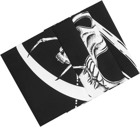 Skull Tapestry Skeleton Tapestry Gothic Tapestry Human Heart Tapestry Snake Moon Phase Tapestry Black and White Tapestry Wall Hanging for Room(59.1 x 82.7 inches)