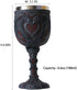 Medieval Double Dragon Wine Goblet - Valentines Dungeons and Dragons Wine Chalice -7oz Stainless Steel Drinking Cup - Romantic Novelty Gothic Gift Party Idea Goblets Present for Girl Girlfriend Wife