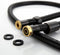 TRIPHIL Kink-free Shower Hoses Extra-long for Handheld Showerhead Hose Replacement Flexible Metal Shower Tube Extension Anti-twist 2 Brass Connectors Stainless Steel Sleeve Oil Rubbed Bronze 79 Inch