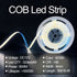 HAMRVL COB LED Strip Lights White 6000K,DC12V 16.4ft/5M 320leds/M CRI90 Flexible LED Tape 8mm, for Indoor Home Cabinet?Bedroom,Kitchen,Stage,Backlight DIY Lighting(Without Power Supply) (White 6000k)
