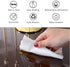 Square Tablecloth Protector 24 x 24 Inch Clear Desk Cover Protector 1.5 mm Thick Plastic Table Pad Mat Wooden Table Protector Desk Protector for End Table Night Stand Tea Table Kids and Student Desk