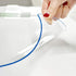 Square Tablecloth Protector 24 x 24 Inch Clear Desk Cover Protector 1.5 mm Thick Plastic Table Pad Mat Wooden Table Protector Desk Protector for End Table Night Stand Tea Table Kids and Student Desk