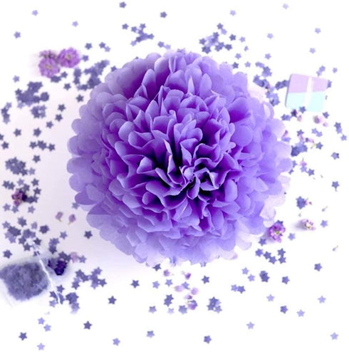 Purple Silver Birthday Decorations for Women Silver Happy Birthday Balloons Purple Silver Latex Balloons Polka Dot Paper Fans/Girl Purple Birthday Decorations for Women's 30th/40th/50th/60th Birthday Party Backdrop
