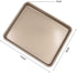11 Inch Baking Sheets for Oven, Shinsin Nonstick Toaster Oven Pans Heavy Carbon Steel 11X9 Inch Quarter Sheets Pan for Baking, 1 Inch Deep Toaster Oven Tray Replacement (Gold)
