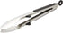 Amazon Basics 2-Piece Stainless Steel Kitchen Tongs, Black Non-Slip Grip, 9-Inch and 12-Inch