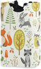 Laundry Hamper Bucket Cute Woodland Animals Trees Mushrooms Berries Collapses Laundry Basket Washing Bin for Home Organizer Nursery Storage Baby Hamper Kids Room