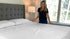 Superity Linen Full Fitted Sheet - 100% Cotton 200 Thread Count, Cool Breathable Soft and Comfortable, Machine Wash and Dry (Full 54x75, White)