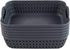 Morcte Small Storage Basket, Plastic Mesh Organizer Basket (Grey, Set of 6)