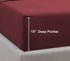 Twin Bed Sheets Set - 3 Piece Bedding - Brushed Microfiber - Shrinkage and Fade Resistant - Easy Care (Twin, Burgundy)