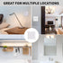 Toggle Light Switch Cover Double Switch Plate Covers 2-Gang Decorator Wall Plate Dual Switch Faceplate, White (4-Pack)