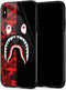 Goodsprout Compatible with iPhone XR Case,Shark Face iPhone XR Cases for Girls Lady Men Boy Shockproof Anti-Scratch Case for iPhone XR 6.1-inch (Red Black Camo)