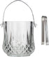 Lily's Home Glass Ice Bucket with Handle and SS Tongs, This Beautiful Piece is Ideal for Entertaining and Every Day Use