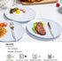 Melamine Dinner Plates - 6pcs 10inch Dinnerware Dishes Set for Indoor and Outdoor Use, Break-resistant, White