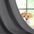 NICETOWN Grey Blackout Curtain Panels for Bedroom, Thermal Insulated Grommet Top Blackout Draperies and Drapes (2 Panels, W42 x L45 -Inch, Grey)