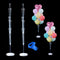 2 Sets Balloon Column Stand Kit 4.3 FT Adjustable Height Balloon Holder Can hold 13 balloon for Floor or Table with Balloon Tying Knot Tool for Baby Shower Graduation Birthday Wedding Christmas Party
