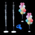 2 Sets Balloon Column Stand Kit 4.3 FT Adjustable Height Balloon Holder Can hold 13 balloon for Floor or Table with Balloon Tying Knot Tool for Baby Shower Graduation Birthday Wedding Christmas Party