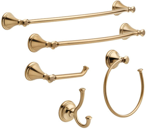 DELTA Cassidy Towel Ring, Champagne Bronze, Bathroom Accessories, 79746-CZ