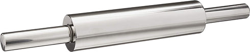 Fox Run Stainless Steel Rolling Pin, 18.5 x 2.6 x 2.8 inches, Metallic