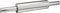 Fox Run Stainless Steel Rolling Pin, 18.5 x 2.6 x 2.8 inches, Metallic