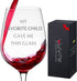 Birthday Gifts for Mom Dad Gifts from Daughter Son Funny Mothers Fathers Day Bday Gift Presents Ideas for Moms Dads Step Father from Kids My Favorite Child Gave Me This Wine Glass 13oz
