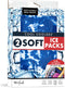 Cool Coolers by Fit + Fresh, Reusable Soft Ice Packs for Baby Bags, Flexible Bottle Ice Pack & Breastfeeding Essentials, Perfect for Breastmilk Storage, 2PK, Blue Tie Dye