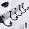 Wall Hooks Towel Hooks for Bathrooms Coat Hooks Wall Mounted Adhesive Coat Rack 5 Hooks Rack for Hanging Coats