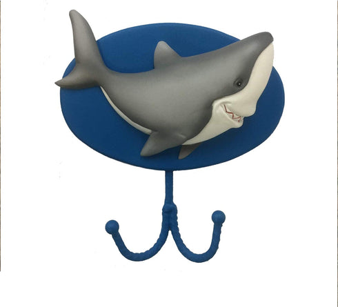 Borders Unlimited Fish 'N Sharks Towel or Coat/Bookbag Wall Hook, Multicolor